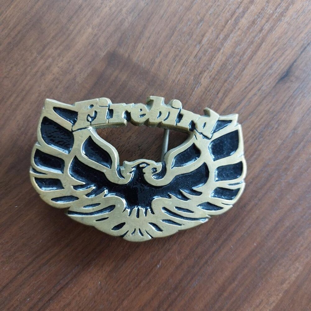 Vintage Firebird Brass Belt Buckle